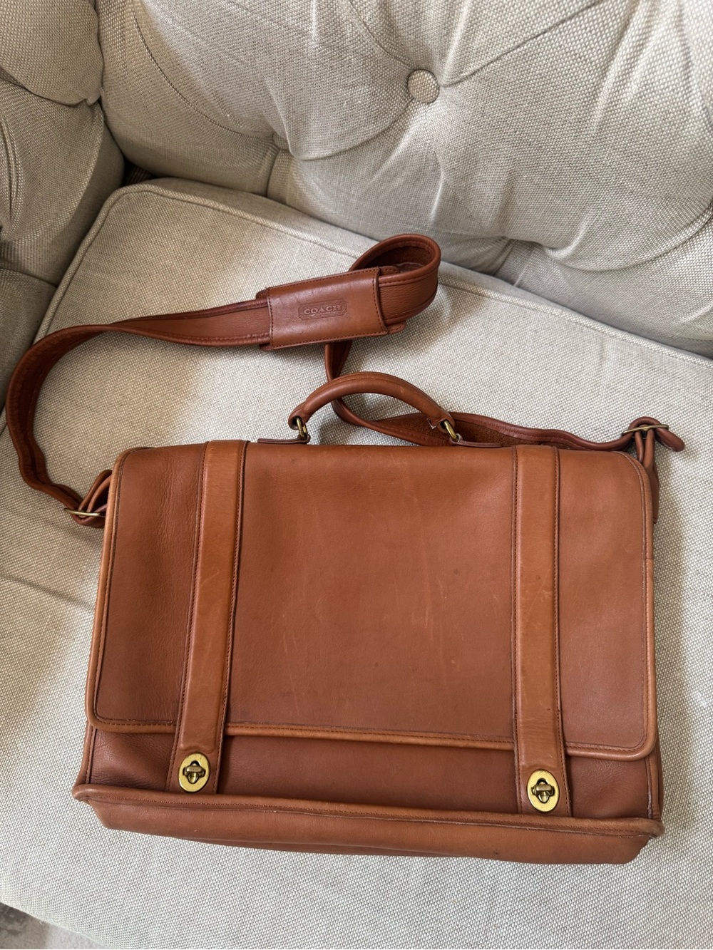 Vintage coach Essex briefcase